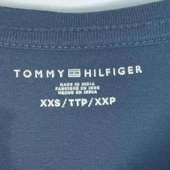 Tommy Hilfiger Navy Cotton Knit Shirt Tee T-shirt Dress - Picture 8 of 9